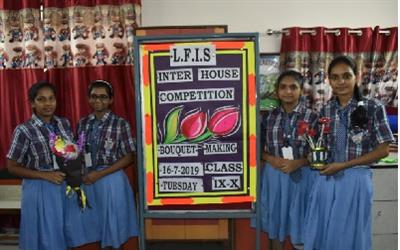 Inter House Bouquet Competition Organized In Little Flowers International School 