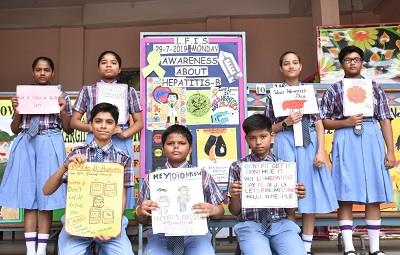 World Hepatitis Day Celebrated At Little Flowers International School