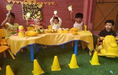 Yellow Colour Day Celebrated At Goodwill Kintergarden, Om Vihar
