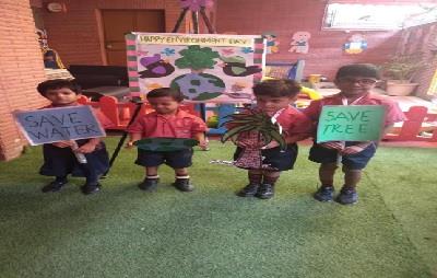 Environment Day Celebrated At Goodwill Kindergarten, Om Vihar 