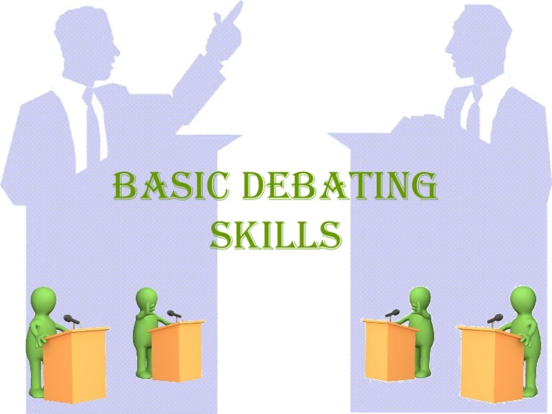 what presentation skills are used in effective debating