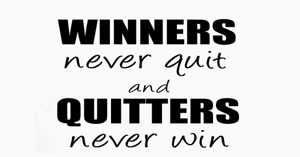 a quitter never wins and a winner never quits amazon