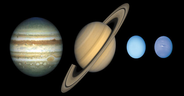 The Gas Giants: Jupiter, Saturn, Uranus, & Neptune [1 min read]